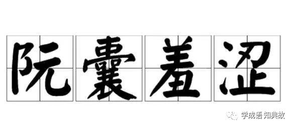 阮囊羞涩的成语故事